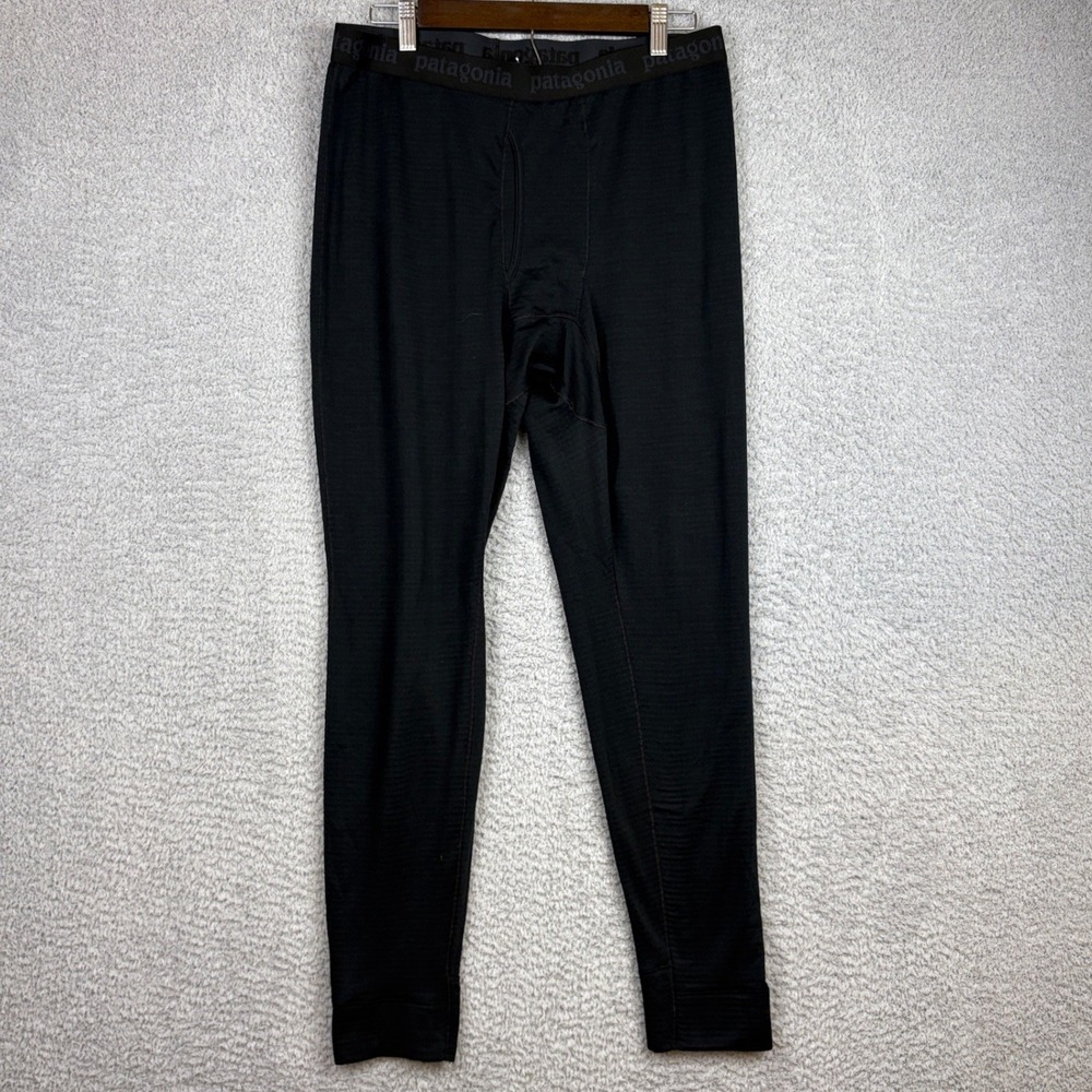 Patagonia Capilene Baselayer Pants Mens XL Black Thermal Weight Polartec Hiking